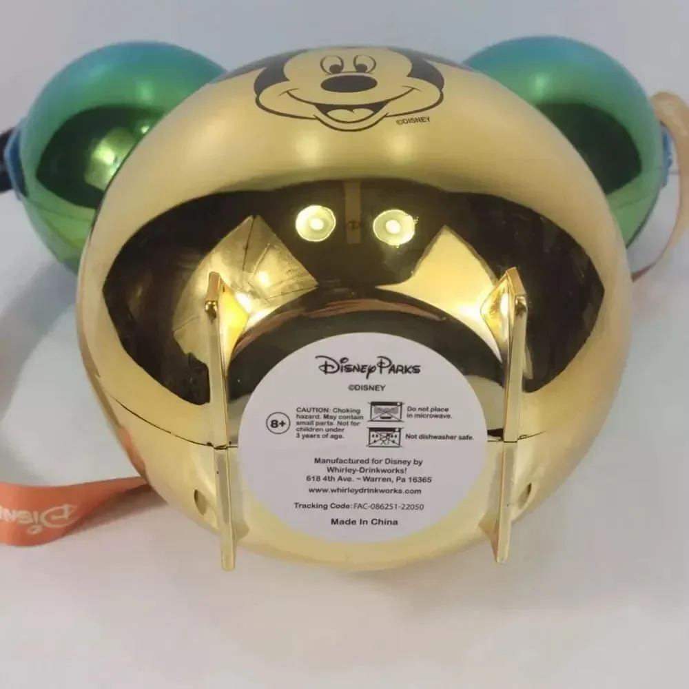 NEW! Disney Balloon Mickey-head Popcorn Bucket Metallic Blue, Green Gold Ombre